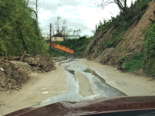 10-28-2017 Landslide conditions, a common feature on the trips